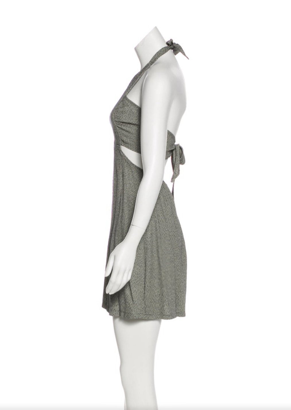 Halter Tie Back Mini Dress