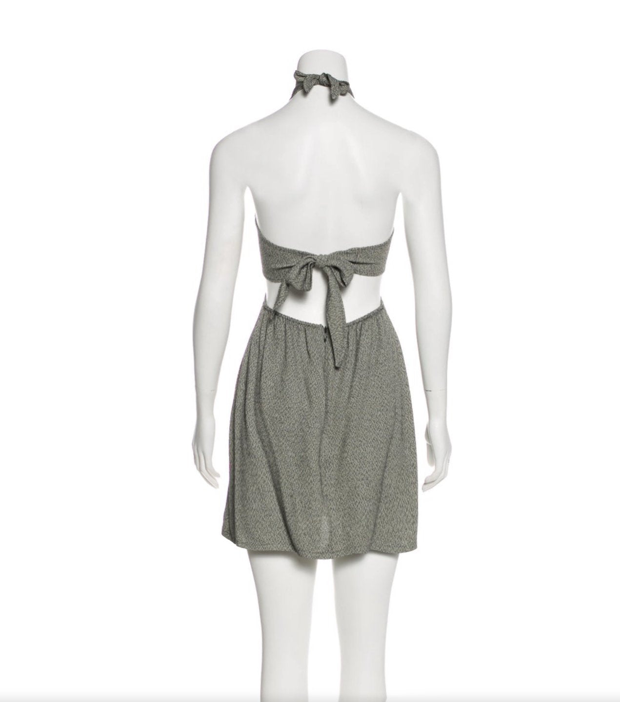 Halter Tie Back Mini Dress