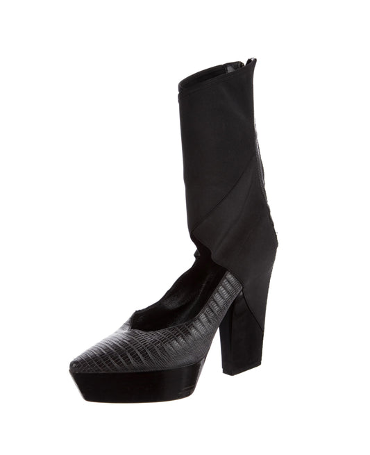 Cut Out Ankle Shoe/Boot