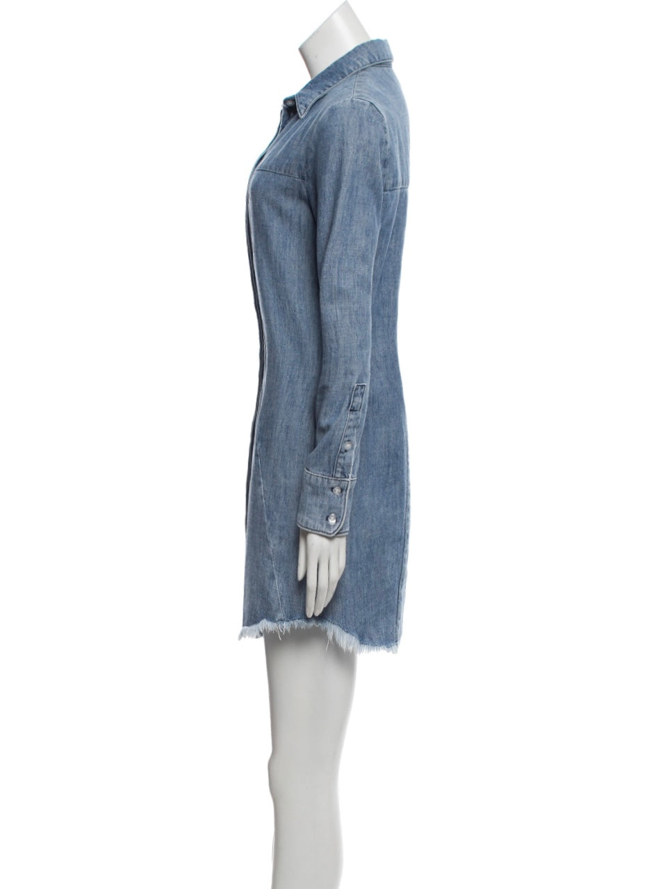 Denim Long Sleeve Shirt Dress