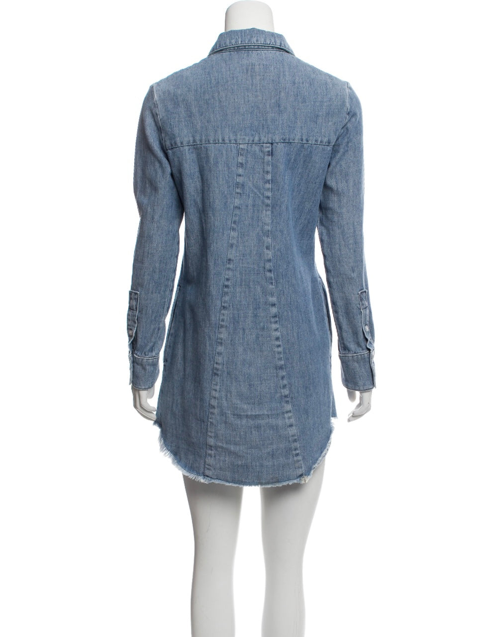Denim Long Sleeve Shirt Dress