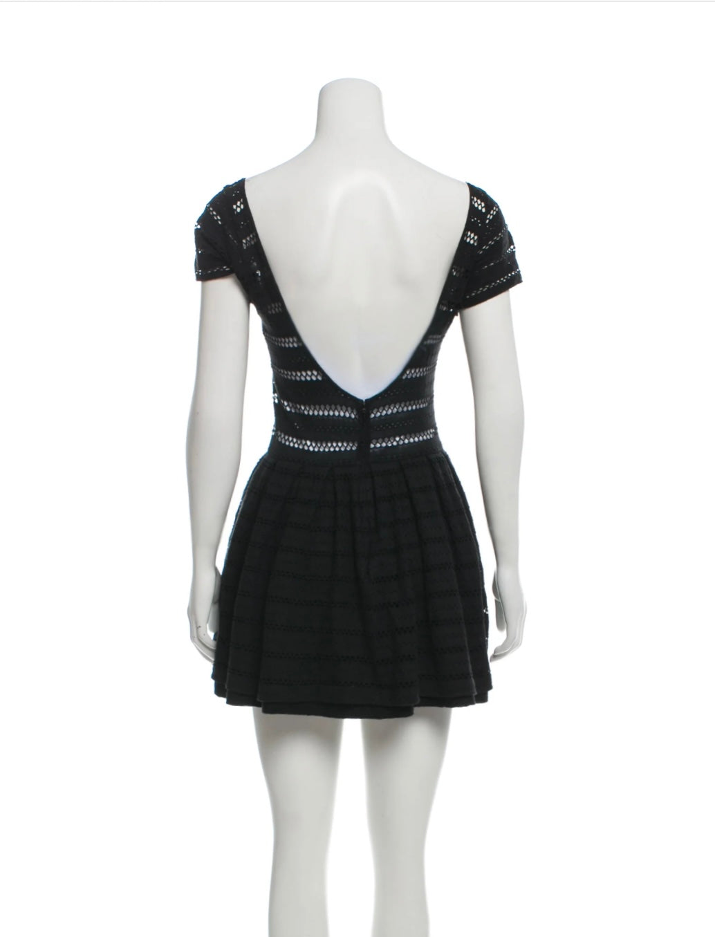 Eyelet Open Back Dress