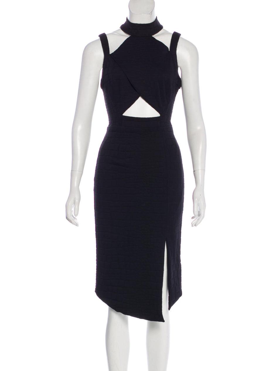 Cutout Sleeveless Midi Dress