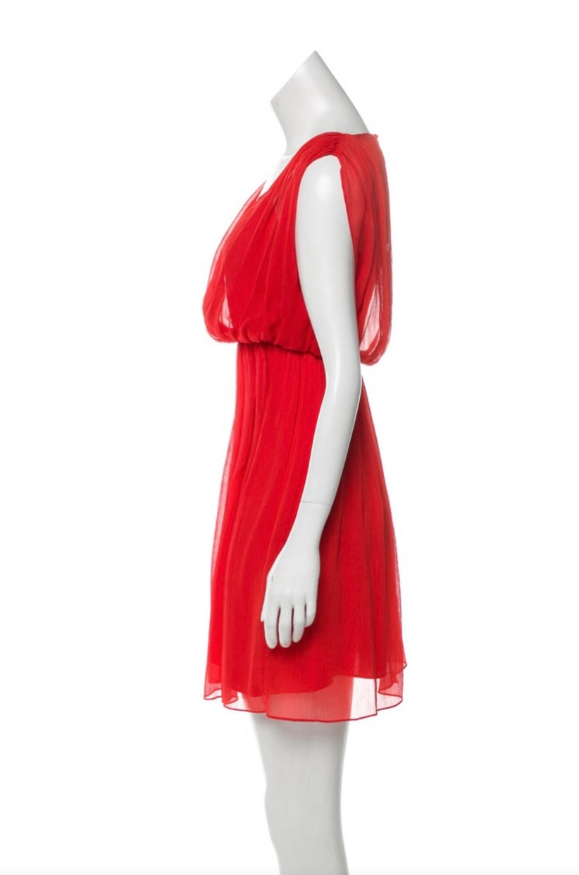 Sleeveless Chiffon Mini Dress