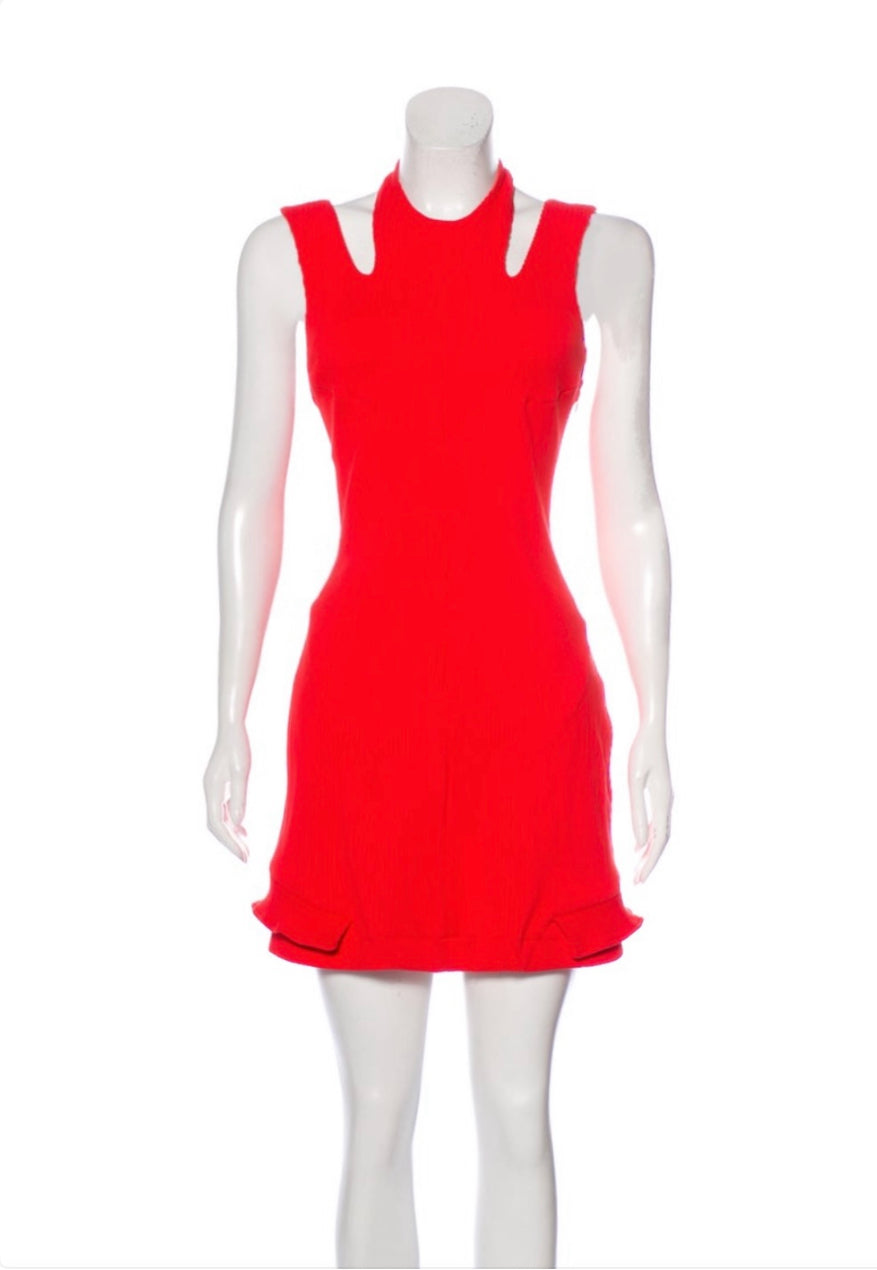 Ribbed CutOut Mini Dress