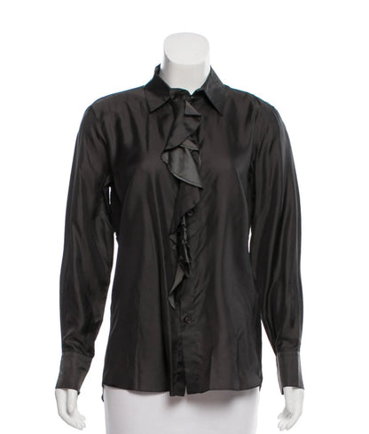 Ruffle Button Up Top