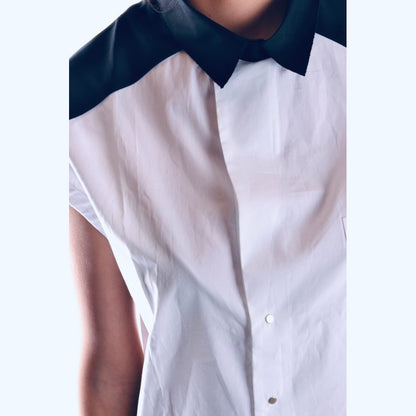 Two Tone Button Up Shirt