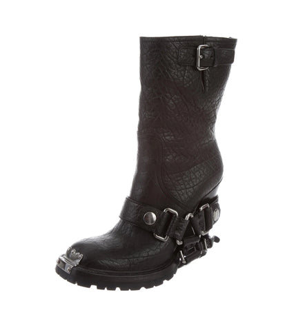 HARNESS LEATHER BIKER BOOT