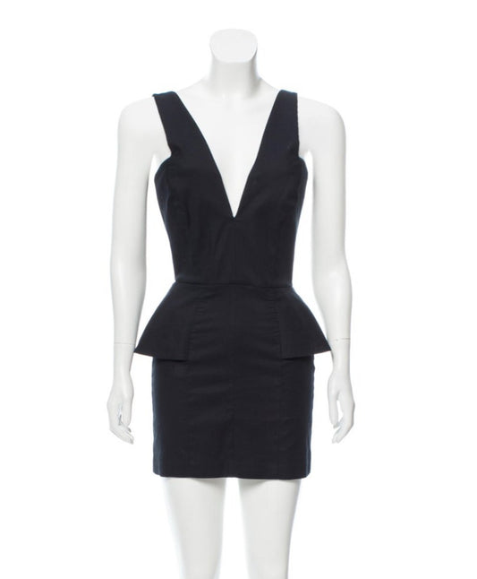 Peplum mini dress