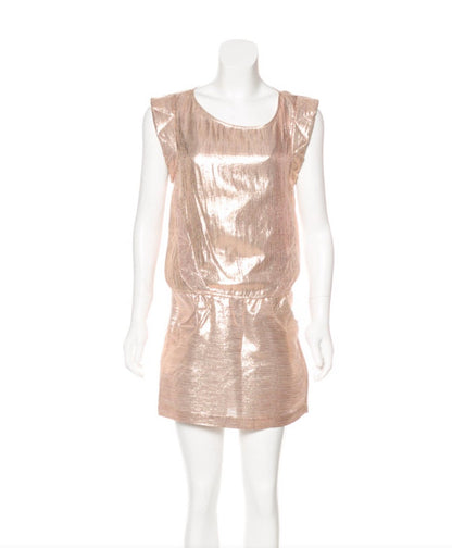 Metallic  Sleeveless Dress