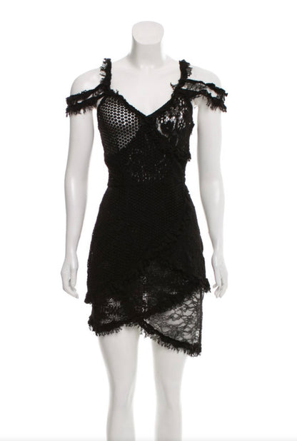 Knit Crochet Asymmetrical Dress