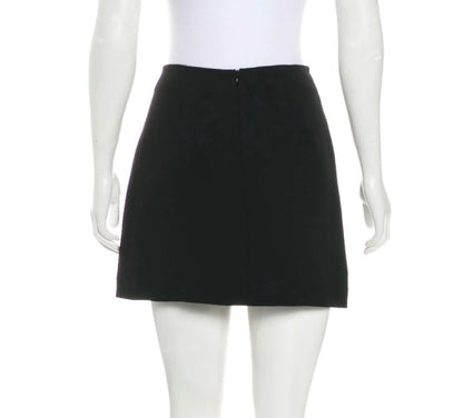 Silk Trim Mini Skirt