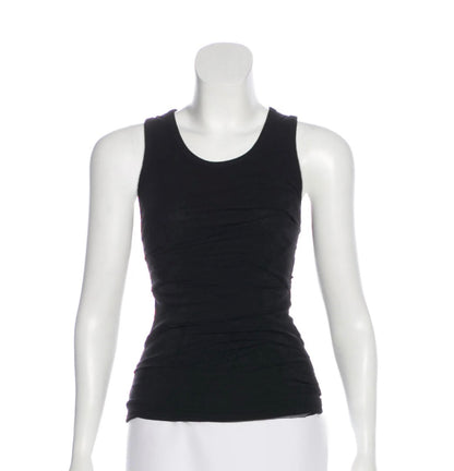 Mesh Ruched Sleeveless Top