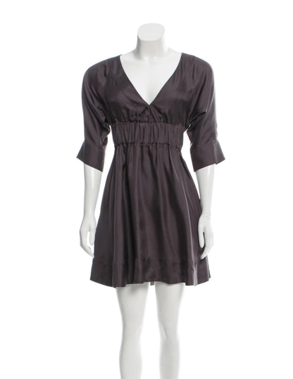 Silk Empire Waist Dress