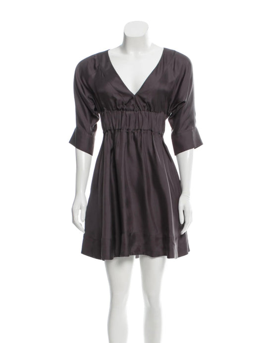 Silk Empire Waist Dress