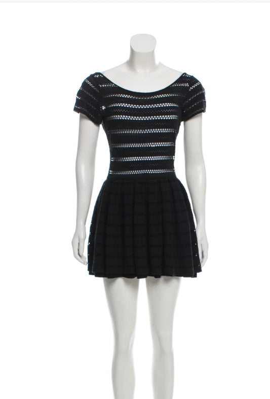 Eyelet Open Back Dress