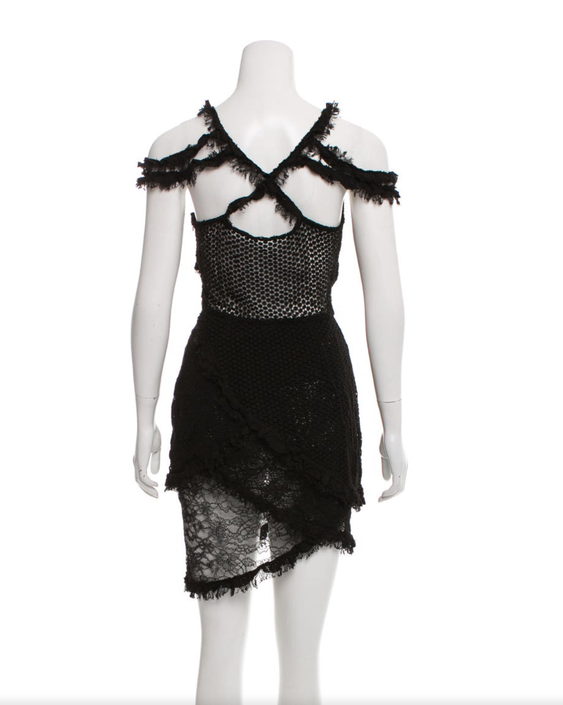 Knit Crochet Asymmetrical Dress