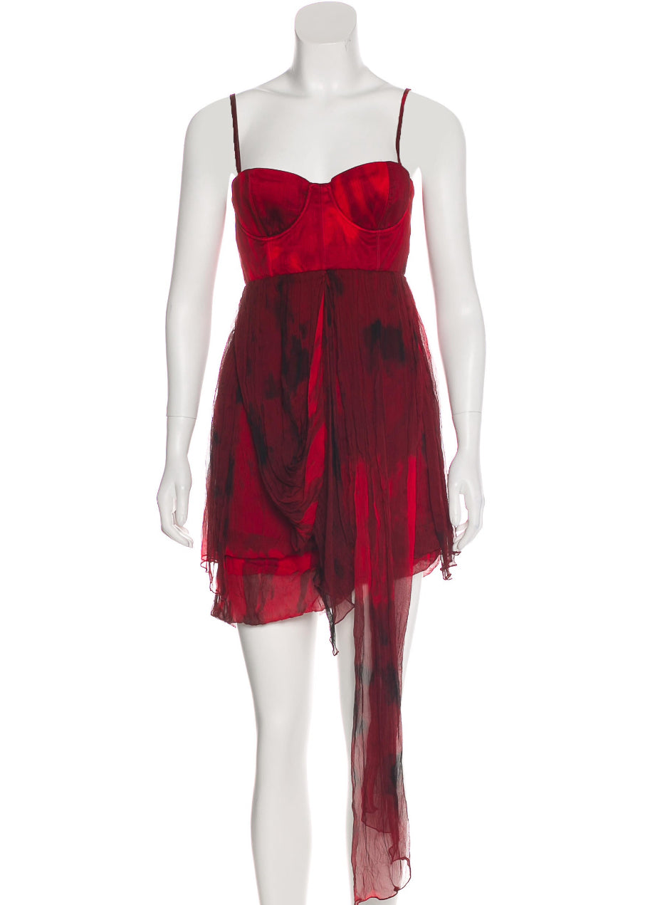 Silk Ombré Mini Dress