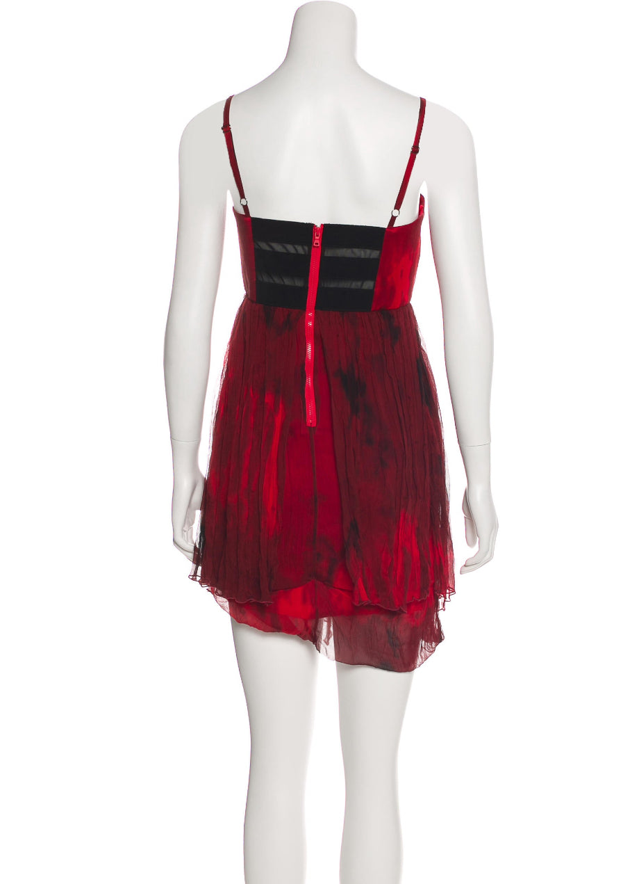 Silk Ombré Mini Dress