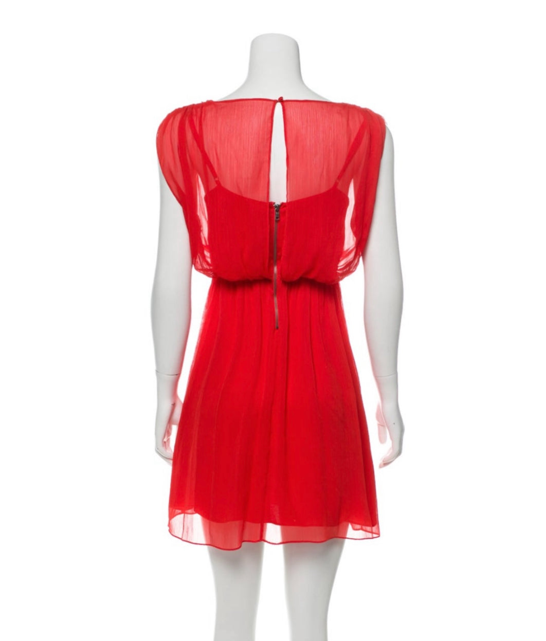 Sleeveless Chiffon Mini Dress