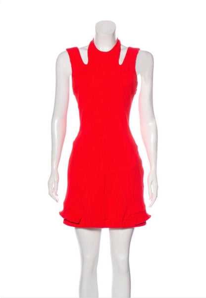 Ribbed CutOut Mini Dress