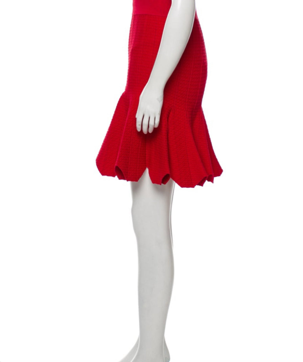 Knit Petals Knee Length Skirt