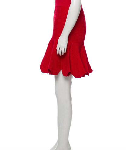 Knit Petals Knee Length Skirt